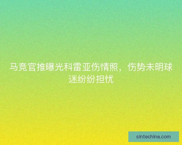 马竞官推曝光科雷亚伤情照，伤势未明球迷纷纷担忧