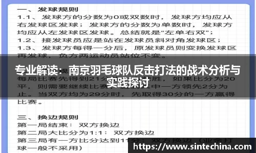 专业解读：南京羽毛球队反击打法的战术分析与实践探讨