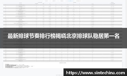 最新排球节奏排行榜揭晓北京排球队稳居第一名